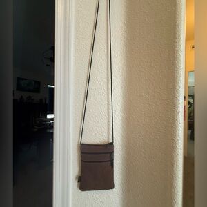 Brown Hemp Crossbody Bag
